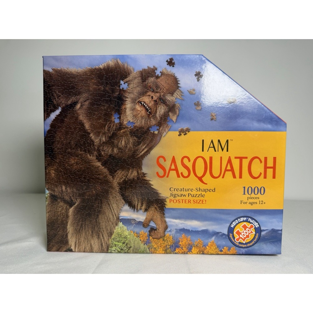 I Am Sasquatch 1000 PC Creature Jigsaw Puzzle Madd Capp All Pieces & Poster Here
